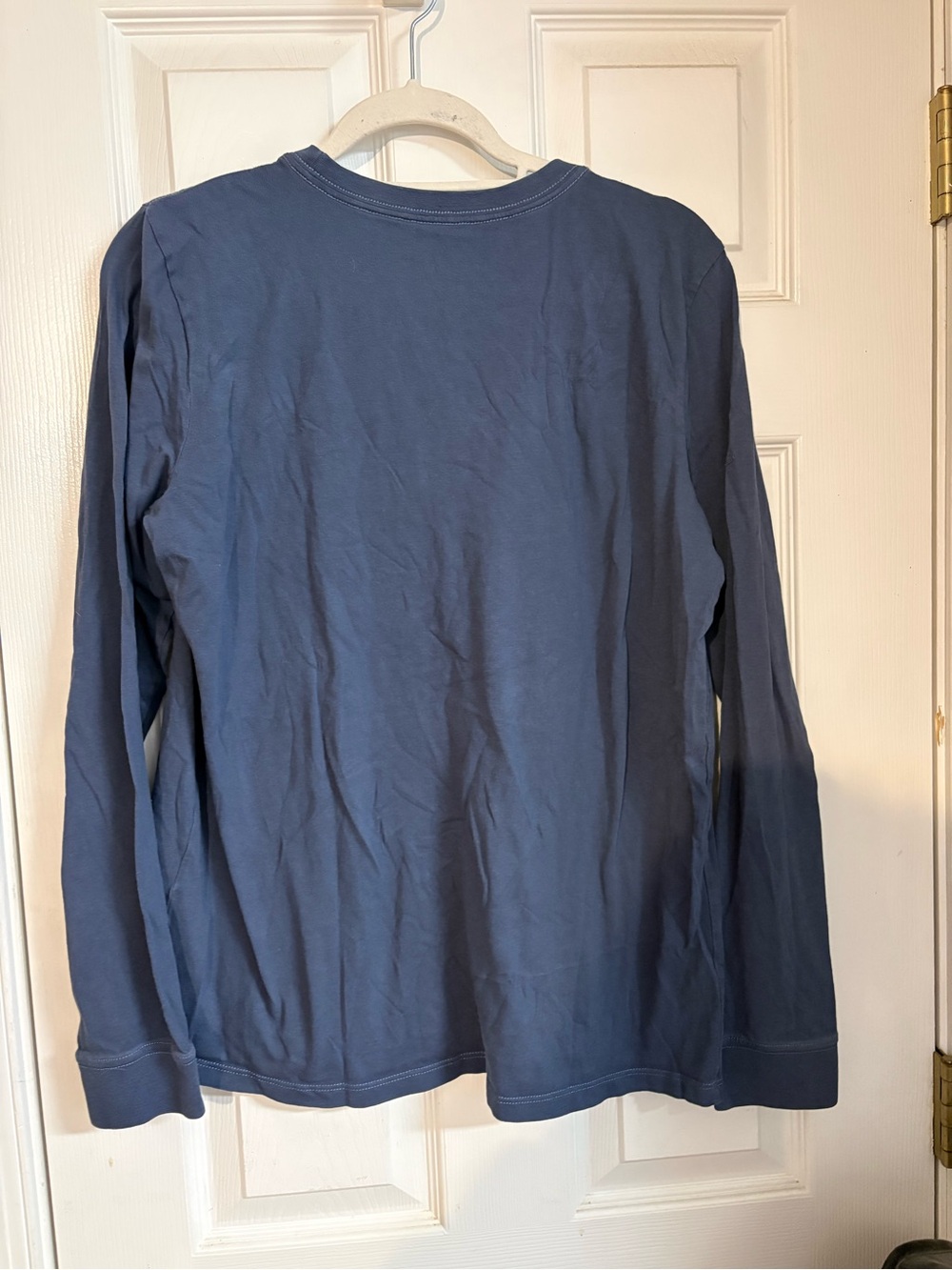 Women’s Aurora Borealis Graphic Long Sleeve Shirt - Blue - Picture 3 of 3